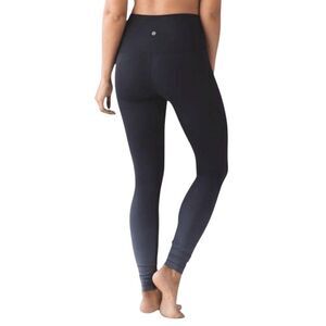 NWOT LULULEMON ATHLETICA Wunder Under Ombre' Black Size 4